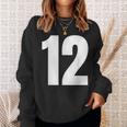 ナンバー12 シャツ。十二 スウェットシャツ 彼女への贈り物