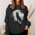 ハウリングウルフ 月光 森 シルエット 荒野 スウェットシャツ 彼女への贈り物