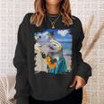 ハワイのトロピカルポッサム、アロハオポッサム。 スウェットシャツ 彼女への贈り物