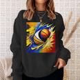 バスケットボール チーム スポーツ カラフル ボール バスケットボール愛好家 スウェットシャツ 彼女への贈り物