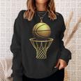 バスケットボール選手 クールトロフィー スポーツ愛好家 試合日 Bボール スウェットシャツ 彼女への贈り物