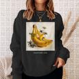 バナナの波はよく滑る スウェットシャツ 彼女への贈り物