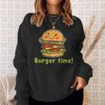 バーガータイム スウェットシャツ 彼女への贈り物