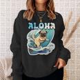 パグサーフィン アロハ サーフボード&ウェーブ スウェットシャツ 彼女への贈り物