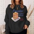 パンケーキとパニック発作 面白い メンタルヘルス 不安 スウェットシャツ 彼女への贈り物