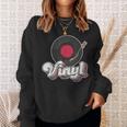 ビニールレコードプレーヤー I ターンテーブルプレーヤー I レトロ音楽 スウェットシャツ 彼女への贈り物