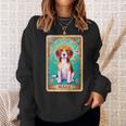 ビーグル 面白いtシャツ 犬 タロット カード かわいい メンズ 子供 おもしろ 服 グッズ ネタ スウェットシャツ 彼女への贈り物
