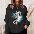 ピストンパワー 車愛好家のためのダイナミックエンジンデザイン スウェットシャツ 彼女への贈り物