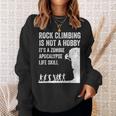 ファニーロッククライマーギフト 男女兼用 クールなゾンビクライミングに スウェットシャツ 彼女への贈り物