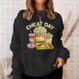 ファーストフード バーガー ピザ ドーナツ フィットネス ギフト スガロの日 スウェットシャツ 彼女への贈り物