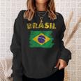 ブラジルの国旗 Brasil スウェットシャツ 彼女への贈り物