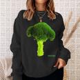 ブロッコリー 大 写真 & 文字 Broccoli Big Photo & Text スウェットシャツ 彼女への贈り物
