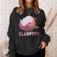 ブロブフィッシュ Blobfish 深海のおじさん 深海のアイドル ぷよぷよ おもしろい かわいい 魚 動物 きもかわ スウェットシャツ 彼女への贈り物