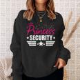 プリンセスセキュリティ面白いグラフィックハロウィーン スウェットシャツ 彼女への贈り物