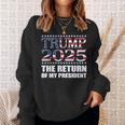 プロトランプシャツ2024 大統領トランプの帰還 2025 スウェットシャツ 彼女への贈り物