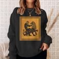 ヘラクレスライオン ギリシャ神話 古代神話 歴史アート スウェットシャツ 彼女への贈り物