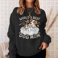 ベスト・ドッグ・ママ、子犬とジャック・ラッセル・テリア スウェットシャツ 彼女への贈り物
