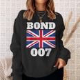 ボンドユニオンフラッグ 007 レトロシャツ スウェットシャツ 彼女への贈り物