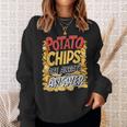 ポテトチップスは常に答えです スナック愛好家 ポテトチップス スウェットシャツ 彼女への贈り物