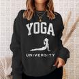 ヨガ 大学 大学 面白い スウェットシャツ 彼女への贈り物