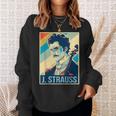 ヨハン・シュトラウス ポスター ミュージシャン 作曲家 スウェットシャツ 彼女への贈り物