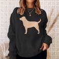 ラブラドールレトリバー 犬のシルエット スウェットシャツ 彼女への贈り物