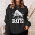 ランニング ブル レイジング ブルズ ラン 闘牛 カウボーイズ 恋人 動物 スウェットシャツ 彼女への贈り物