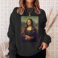 レオナルド・ダ・ヴィンチのモナリザ 長袖tシャツ スウェットシャツ 彼女への贈り物