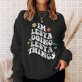 レトロ グルーヴィーなイム レシア Doing Lesya Things おかしな母の日 スウェットシャツ 彼女への贈り物