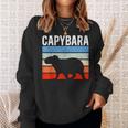 レトロ ビンテージ カピバラ かわいい 動物 スウェットシャツ 彼女への贈り物