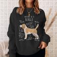 レモンビーグル犬の解剖学、面白い かわいい ペット 犬 ママ ドッグ パパ スウェットシャツ 彼女への贈り物