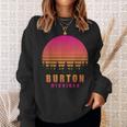 ヴィンテージ Burton Michigan Mi レトロ 70年代 80年代 グラフィック お土産 スウェットシャツ 彼女への贈り物