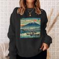 ヴィンテージ 日本の富士山 山に昇る太陽 スウェットシャツ 彼女への贈り物