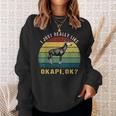 ヴィンテージレトロオカピ動物tシャツ I Just Really Like Okapi Ok スウェットシャツ 彼女への贈り物