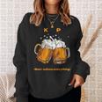 乾杯ビールは全てを解決する ビール 夏 乾杯 Kp ジョッキ 生ビール スウェットシャツ 彼女への贈り物