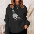 伝書鳩 鳥 動物 図 バードウォッチング 贈り物 鳥類学者 スウェットシャツ 彼女への贈り物