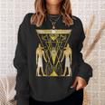 古代エジプトの神アヌビス ケメティックネーターアンプ スウェットシャツ 彼女への贈り物