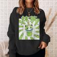 可愛いレトロ90年代日本のカワイイ I Love Matcha ファニー抹茶 スウェットシャツ 彼女への贈り物