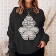 土偶 どぐう【ゆるフレンズ】遮光器土偶 歴史土器 イラスト スウェットシャツ 彼女への贈り物