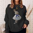 大人用 バレエダンサー 練習キット ドガ バレリーナ グラフィック スウェットシャツ 彼女への贈り物