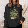 大麻植物とつぼみ 420 草 麻 サティバ インディカ ポットヘッド スウェットシャツ 彼女への贈り物