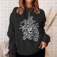 完璧な人体解剖学-心臓のデザインの一部 スウェットシャツ 彼女への贈り物