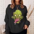 怖いゾンビtシャツハロウィンボーイズキッズフェイスゾンビ スウェットシャツ 彼女への贈り物