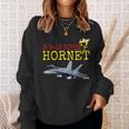 愛国的なアメリカ海軍「FA-18 スーパーホーネット」 In Action。 スウェットシャツ 彼女への贈り物