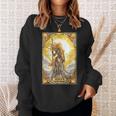 戦士の女神アテナ ギリシャ神話 タロットカード スウェットシャツ 彼女への贈り物