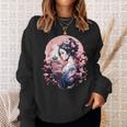 日本美術 浮世絵 アニメ 芸者 桜 富士山 スウェットシャツ 彼女への贈り物