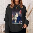 武士 歌舞伎 ヴィンテージ 日本の浮世絵 木版画 スウェットシャツ 彼女への贈り物