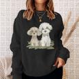 犬 トイプードル かわいい いぬ 子犬 ペット おもしろ 動物 イラスト スウェットシャツ 彼女への贈り物
