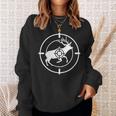 狩猟 射撃 猟師 熊 鹿 猟 ハンター 心電図 おもしろ グッズ 服 面白いtシャツ ライフル ネタ メンズ スウェットシャツ 彼女への贈り物