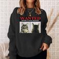 猫 ロック Rock Wanted キジトラ レトロ おしゃれ 個性的 可愛い 面白い スウェットシャツ 彼女への贈り物